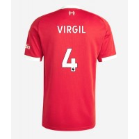 Liverpool Virgil van Dijk #4 Domáci futbalový dres 2025-26 Krátky Rukáv